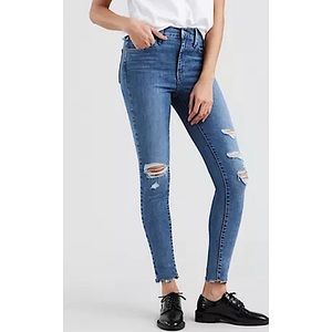 Levi’s 720 High Rise Super Skinny Distressed Jeans